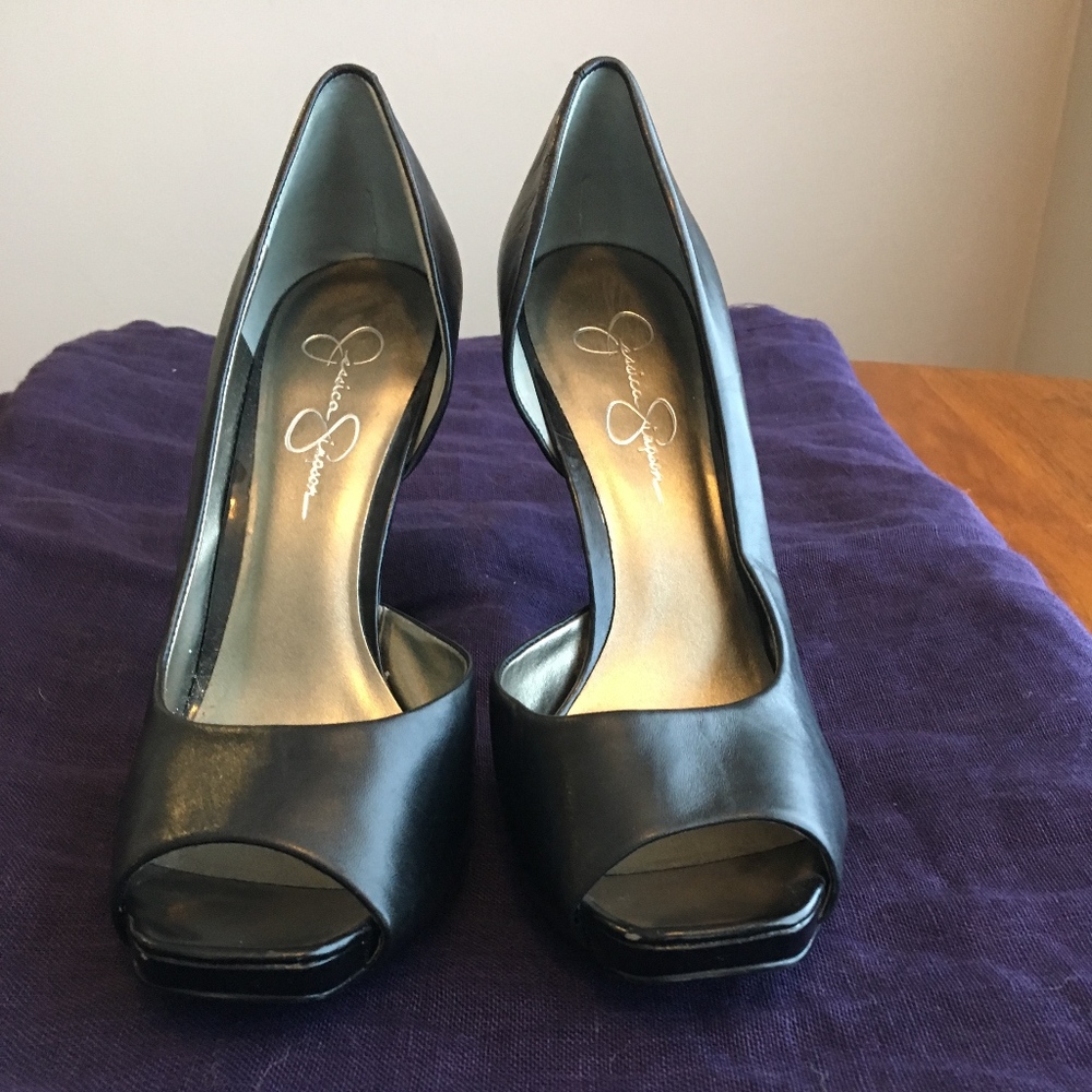 Jessica Simpson Black Heels